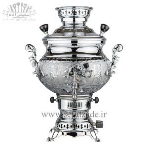 سماور گازی شاهکار مدل مهدیس قلمزده هخامنشی 6 لیتری