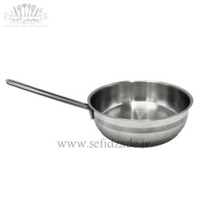 تابه تکدسته استیل دستی لوکس سایز 24