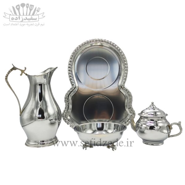 سرویس سماور 4 پارچه برنجی ساده