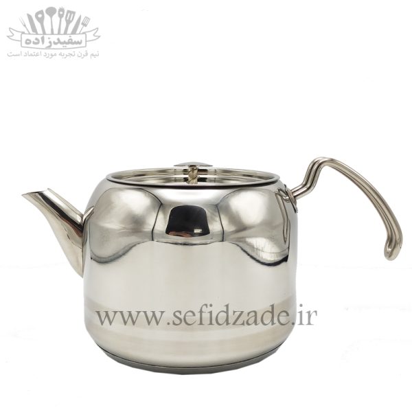 کتری و قوری لوله دار دستی لوکس دسته استیل 3 لیتری