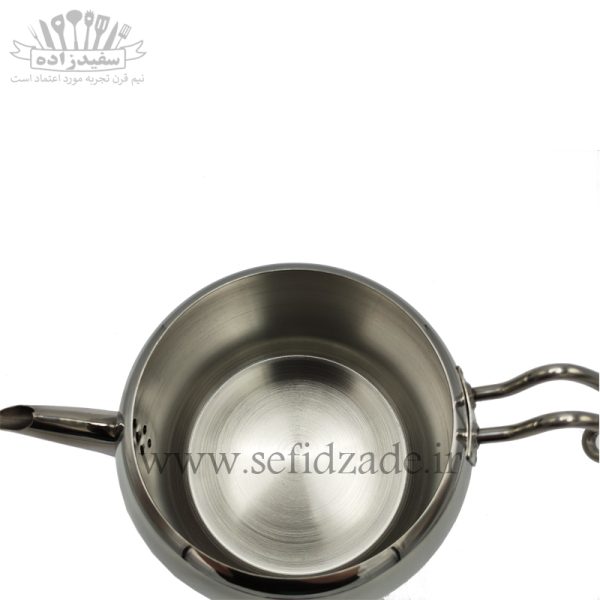کتری و قوری لوله دار دستی لوکس دسته استیل 3 لیتری
