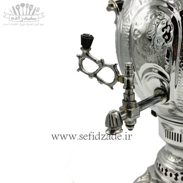 سماور گازی شاهکار مدل کره ای قلمزده هخامنشی 12 لیتری