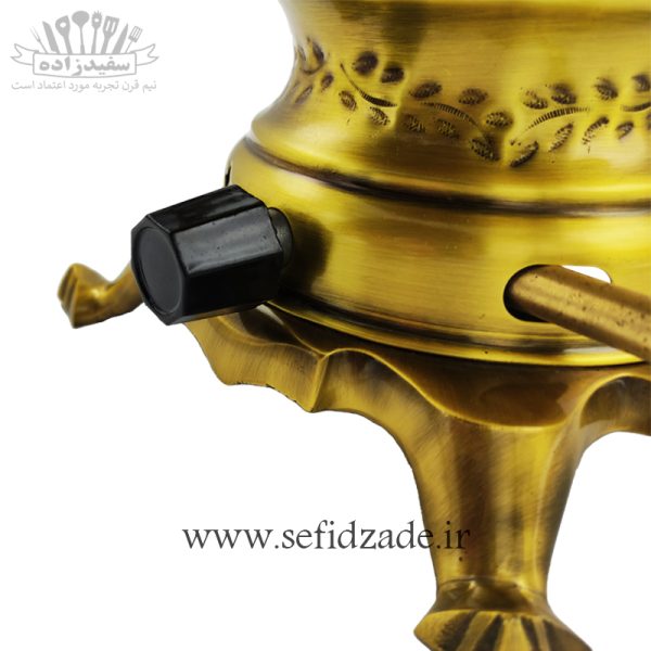 سماور گازی شاهکار مدل پانیذ قلمزده آنتیک 7 لیتری