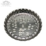 سینی استیل لب کنگره طرح موج سایز 23 سانتی