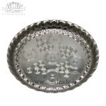 سینی استیل لب کنگره طرح موج سایز 29 سانتی