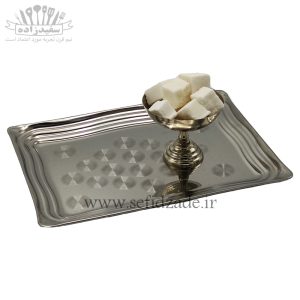 سرویس سینی و قندان پذیرایی تک نفره