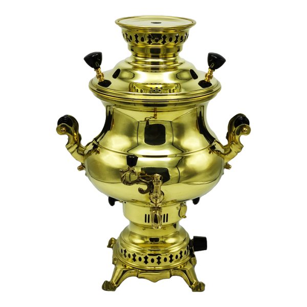 سماور گازی شاهکار مدل پارسیان زرد 6 لیتری