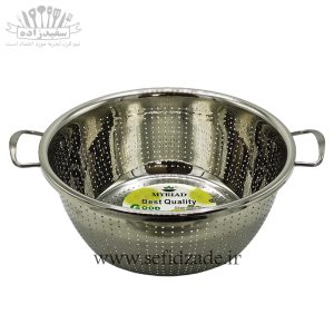 آبکش استیل دسته دار مایریاد سایز 32 سانتی