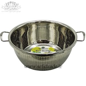 آبکش استیل دسته دار مایریاد سایز 34 سانتی