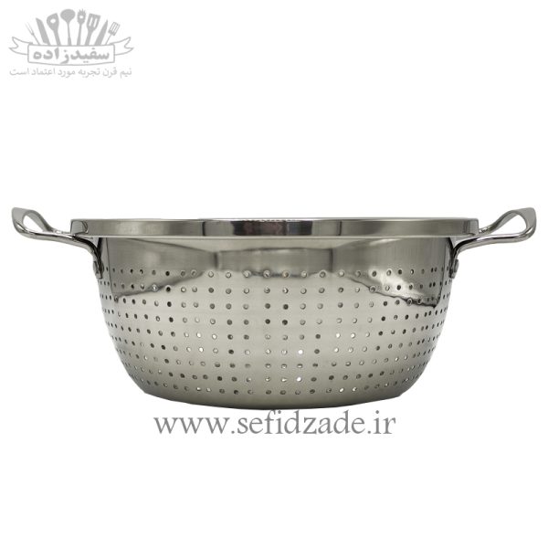 آبکش استیل دسته دار مایریاد سایز 22 سانتی