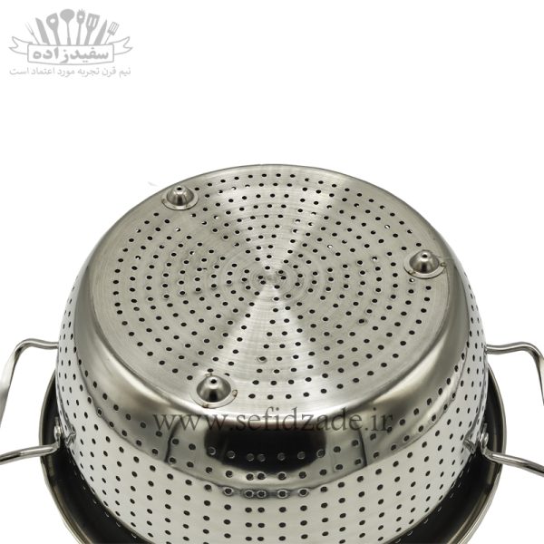 آبکش استیل دسته دار مایریاد سایز 22 سانتی