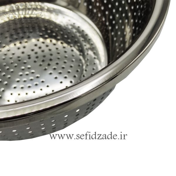آبکش استیل دسته دار مایریاد سایز 22 سانتی