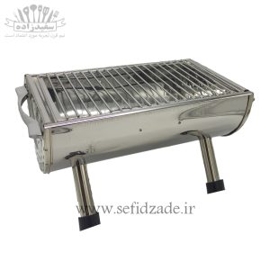 منقل تمام استیل مدل نیم دایره سایز کوچک