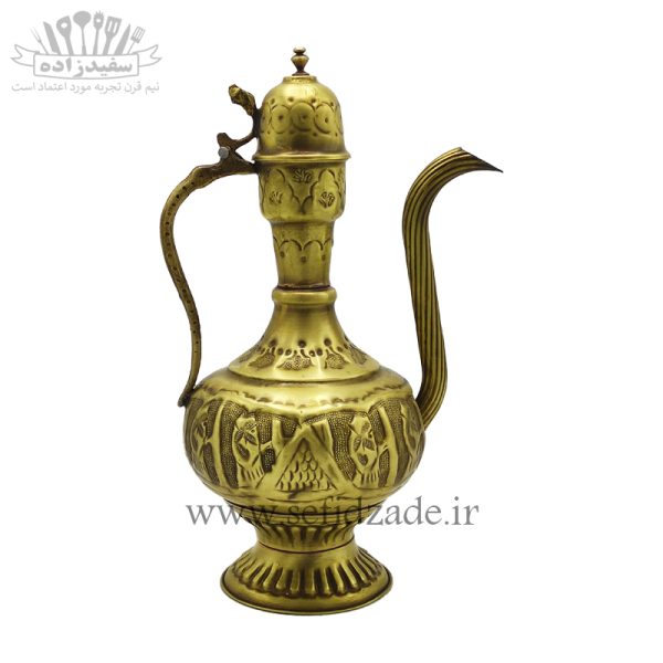 آفتابه لگن برنجی آنتیک مدل هخامنشی