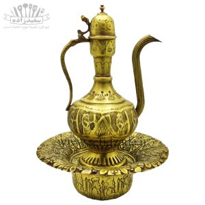 آفتابه لگن برنجی آنتیک مدل هخامنشی