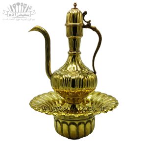 آفتابه لگن برنجی مدل موج