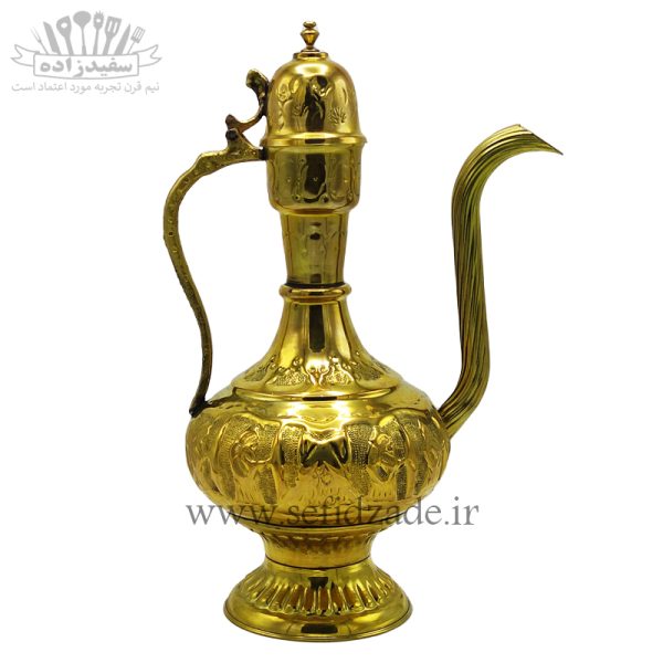 آفتابه لگن برنجی آنتیک مدل هخامنشی