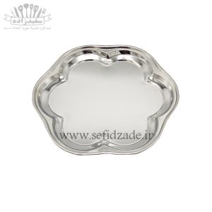 سینی استیل شش قل ساده 23 سانتی