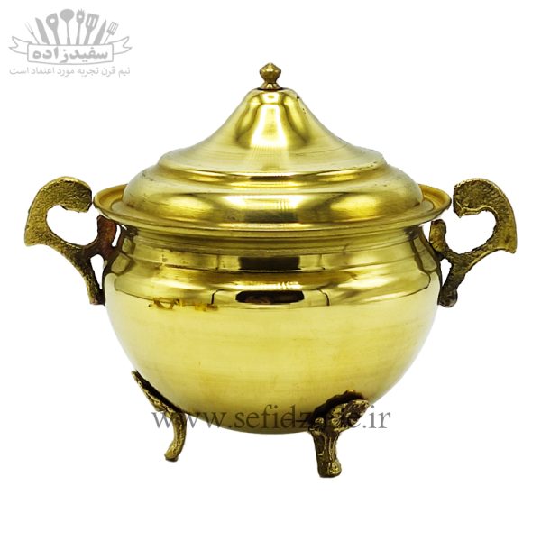 سرویس چایی خوری 20 پارچه برنجی مدل ساده