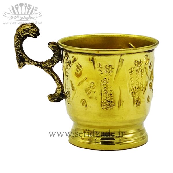 سرویس چایی خوری 20 پارچه برنجی مدل هخامنشی