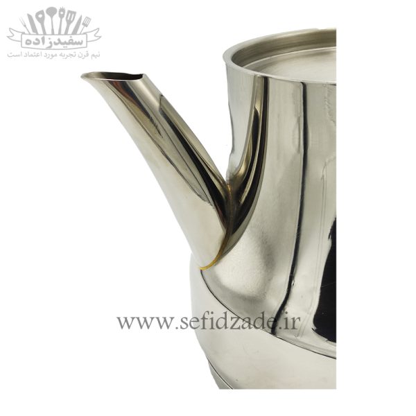 کتری و قوری لوله دار دستی لوکس 801 دسته استیل 2.7 لیتری