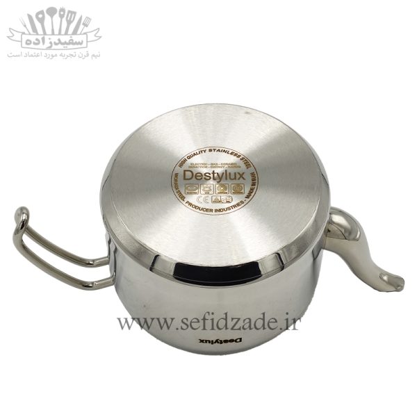 کتری و قوری لوله دار دستی لوکس 802 دسته استیل 2.5 لیتری