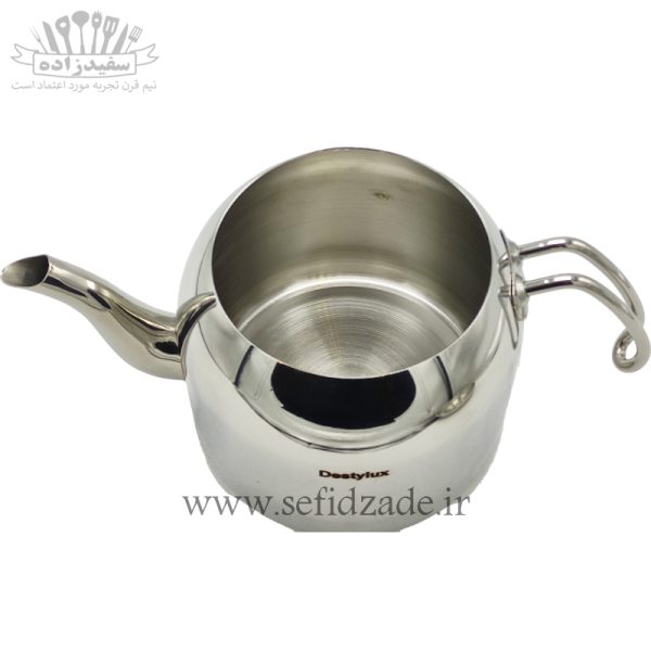 کتری و قوری لوله دار دستی لوکس 802 دسته استیل 2.5 لیتری
