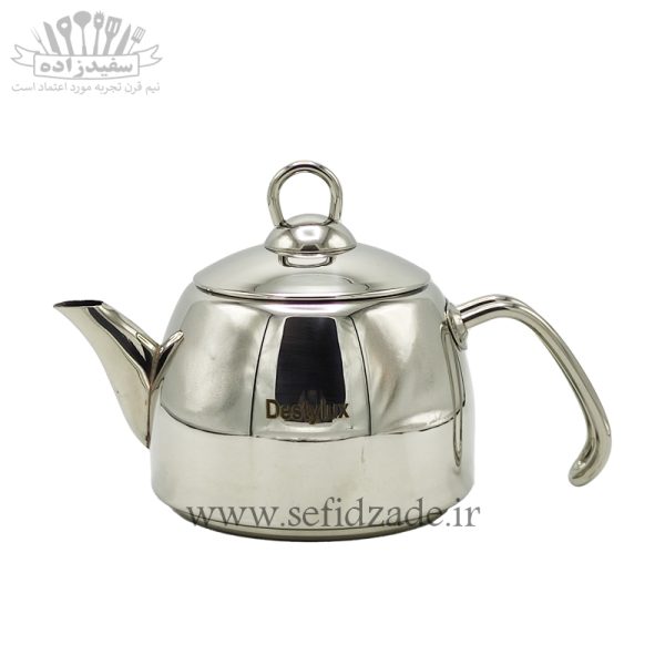 کتری و قوری لوله دار دستی لوکس 803 دسته استیل 2.5 لیتری