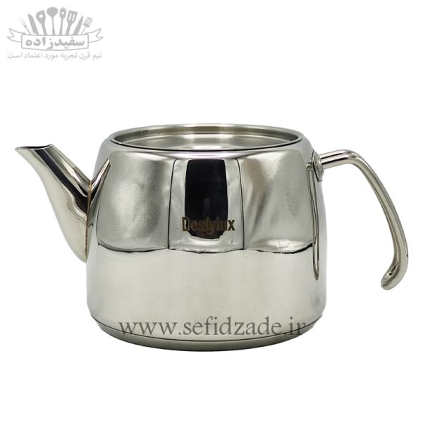 کتری و قوری لوله دار دستی لوکس 803 دسته استیل 2.5 لیتری