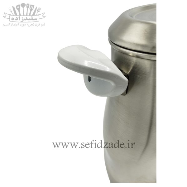 کتری و قوری استیل دستی لوکس 309 کف ساده 5 لیتری
