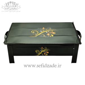 منقل مستطیل گلدار دربدار 28×43