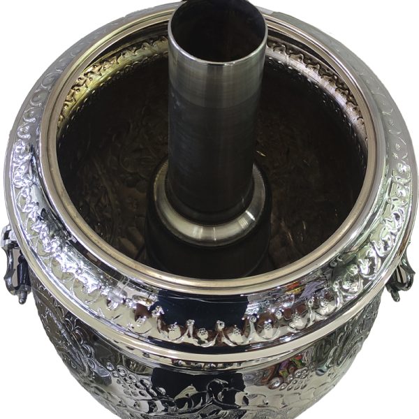 سماور گازی شاهکار قلمزده گل 40 لیتری