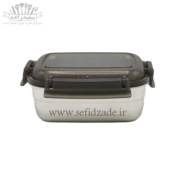 ظرف غذا استیل چفتی مستطیل 6 پارچه