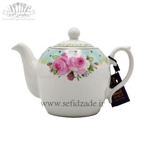 قوری چینی شکس (SHEX) مدل مجید گل آبی 750ml