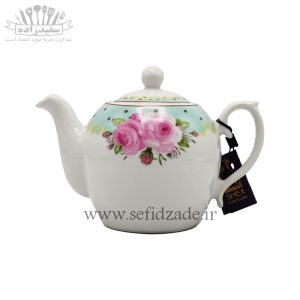 قوری چینی شکس (SHEX) مدل مجید گل آبی 500ml