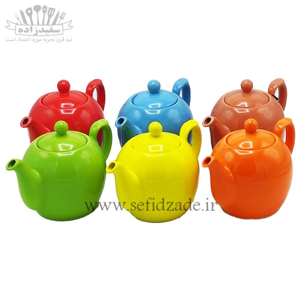 قوری چینی شکس (SHEX) مدل مجید رنگی 750ml