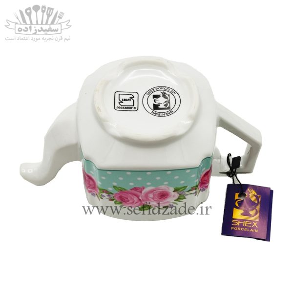 قوری چینی شکس (SHEX) مدل پروین آبی 750ml