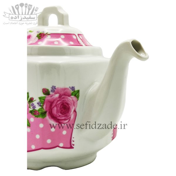 قوری چینی شکس (SHEX) مدل پروین صورتی 750ml