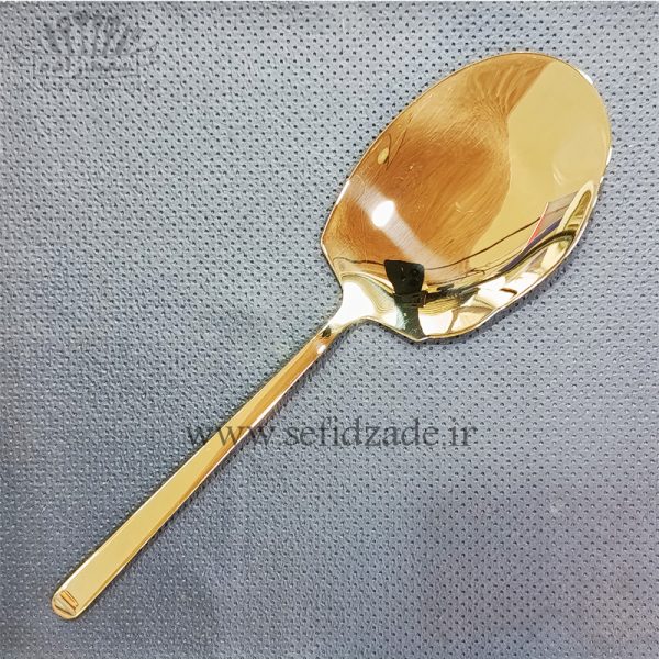 سرویس قاشق چنگال رولنزا 18 نفره 106 پارچه تمام طلایی 036