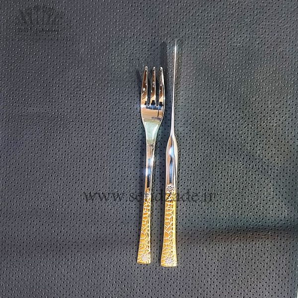 سرویس قاشق چنگال لوکا 30 نفره 160 پارچه کاشی طلایی