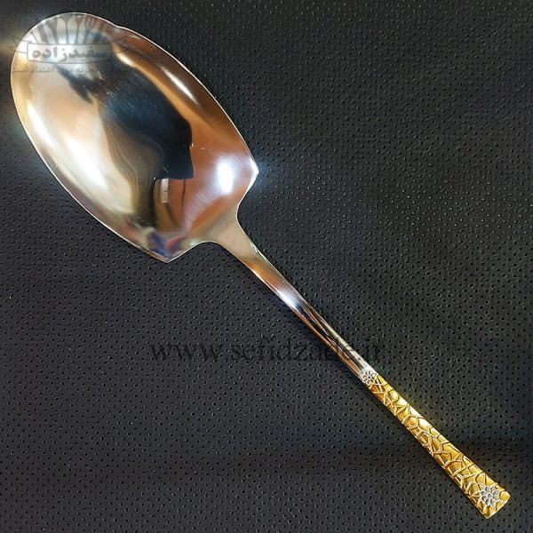 سرویس قاشق چنگال لوکا 30 نفره 160 پارچه کاشی طلایی