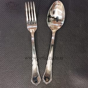 قاشق چنگال استیل صنایع استیل ایران مدل رویال براق 12 پارچه