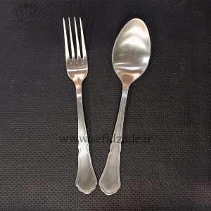 قاشق چنگال استیل صنایع استیل ایران مدل رویال مات 12 پارچه