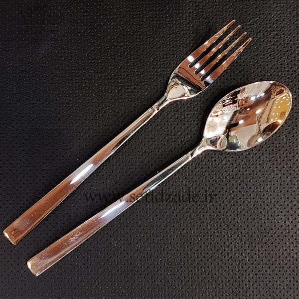 قاشق چنگال استیل اس جی مدل شیکاگو 12 پارچه