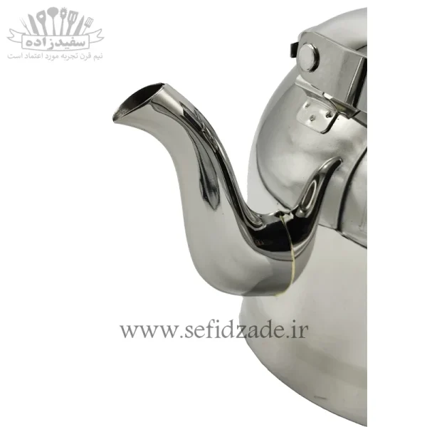 کتری لوله دار کف چدن قیطاسی کارن 3 لیتری دسته طرح چوب 30705