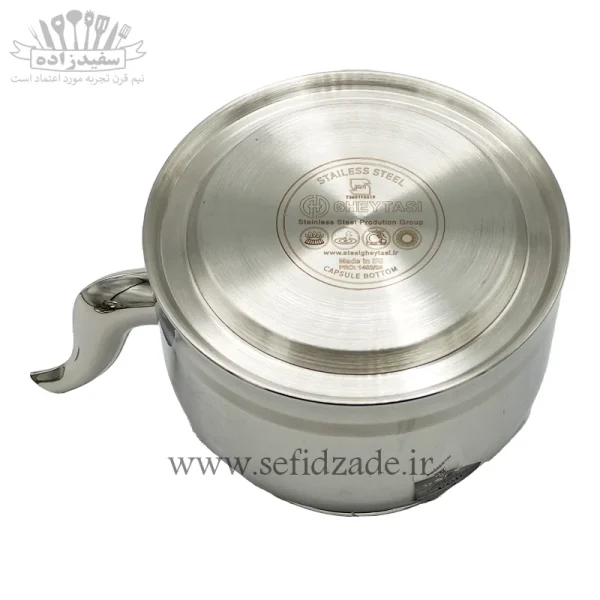 کتری لوله دار کف چدن قیطاسی کارن 3 لیتری دسته طرح چوب 30705