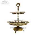 شکلات خوری دو طبقه سلینا یونا گرد آنتیک 3944