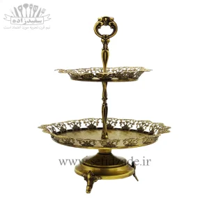 شکلات خوری دو طبقه سلینا یونا گرد آنتیک 3944
