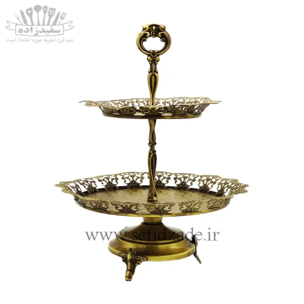 شکلات خوری دو طبقه سلینا یونا گرد آنتیک 3944