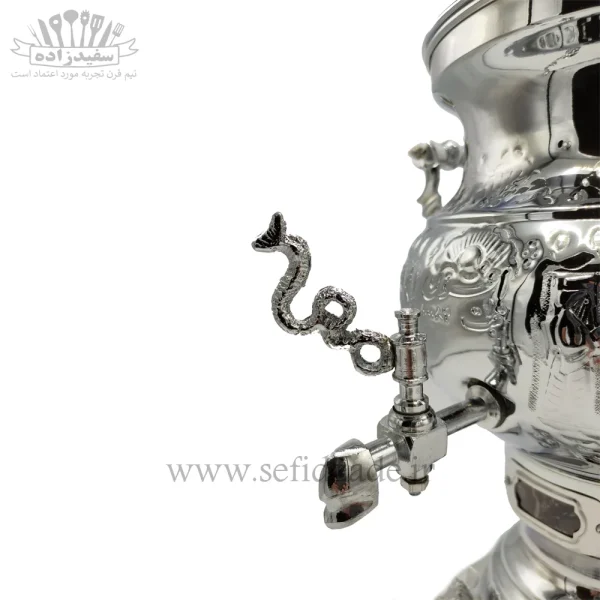 سماور گازی افسون مدل بیتا قلمزده 6 لیتری